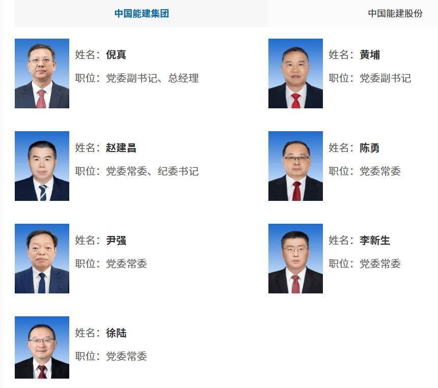 中国能建党委：徐陆任中国能建投资集团董事长